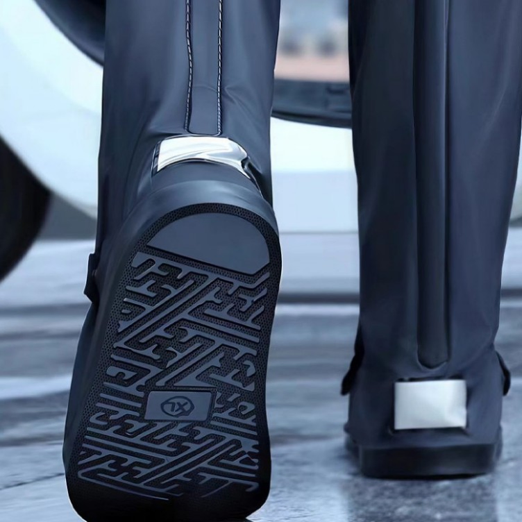 Waterproof Anti-Slip Outsole Tread UV Protection Reinforced Rain Foot Covers