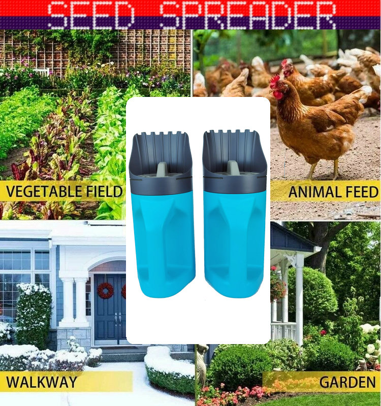 Seed Grit Rock Salt Deice Spreader Grass Seed Hand Plastic Grass Feed Manure Spreader Shaker Salt Spreader Bottle