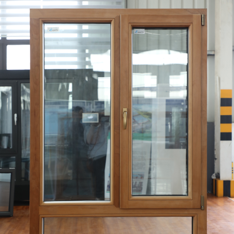 Premium Panoramic Slimline Narrow Frame American Crank Casement Tilt and Turn Aluminum Clad Solid Wood Window and Patio Porch Entrance Door Factory Best Savings