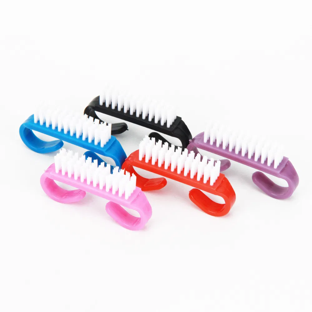 Cleaning Manicure and Pedicure Beauty Tool Wholesale Plastic Shoe Pet Nail Art Finger Dust Brush