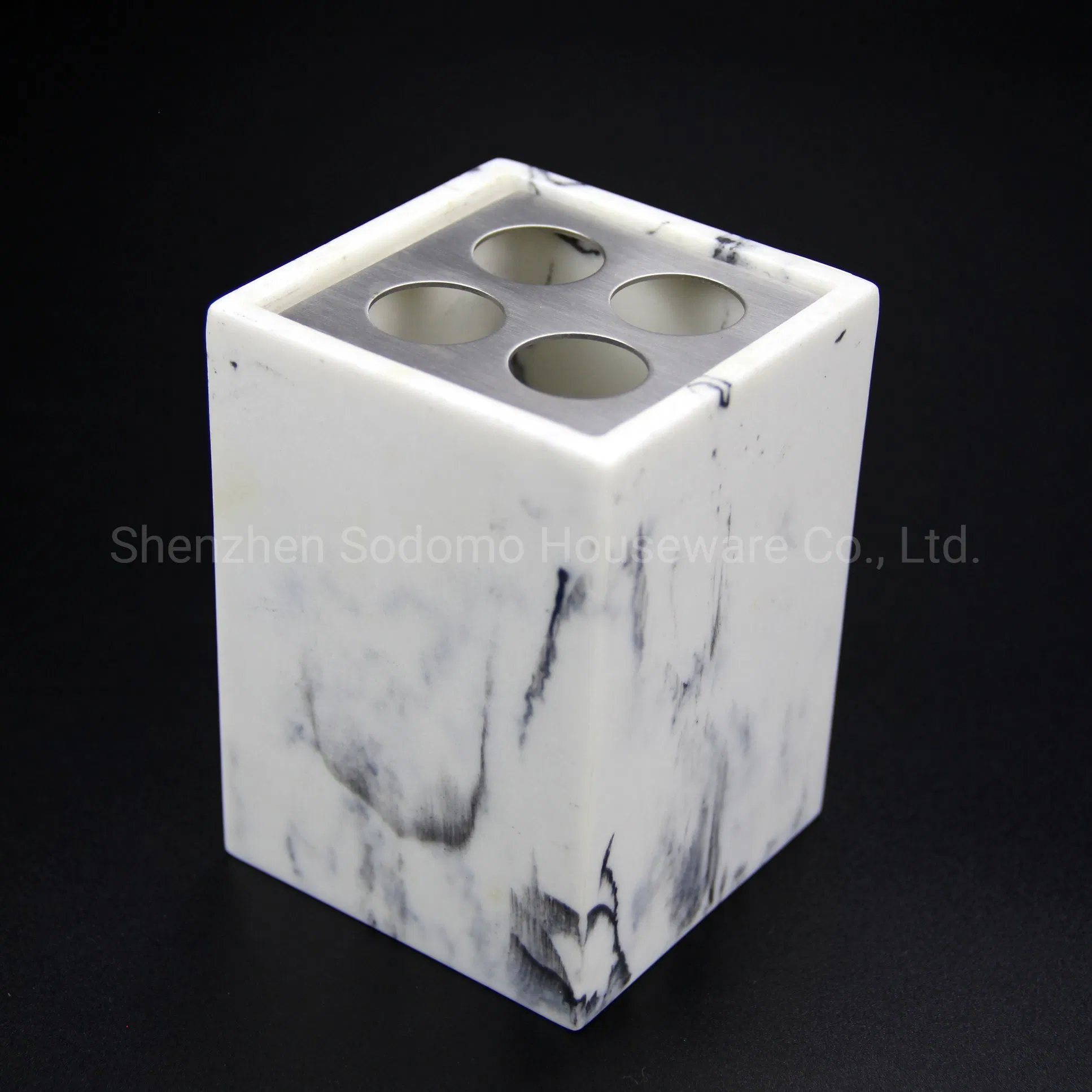 Factory Direct Household Items Polyresin Bathroom Accessories Toothbrush Holder