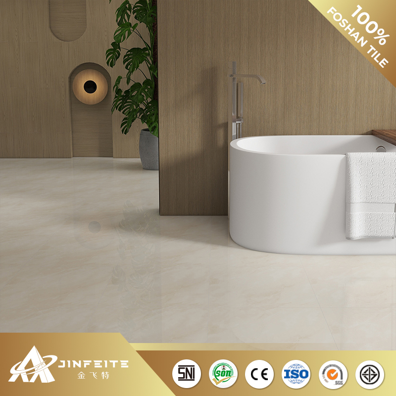 Glossy Surface Beige Colour Marble Tile for Bathroom and Living Room Hot Sell Low Price