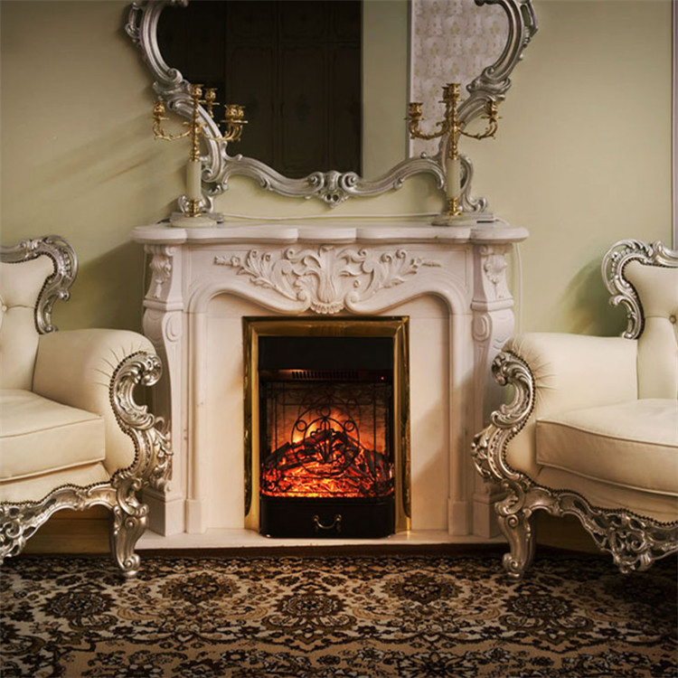 Natural Stone Carving Indoor Decoration Fireplace Mentel for Sale