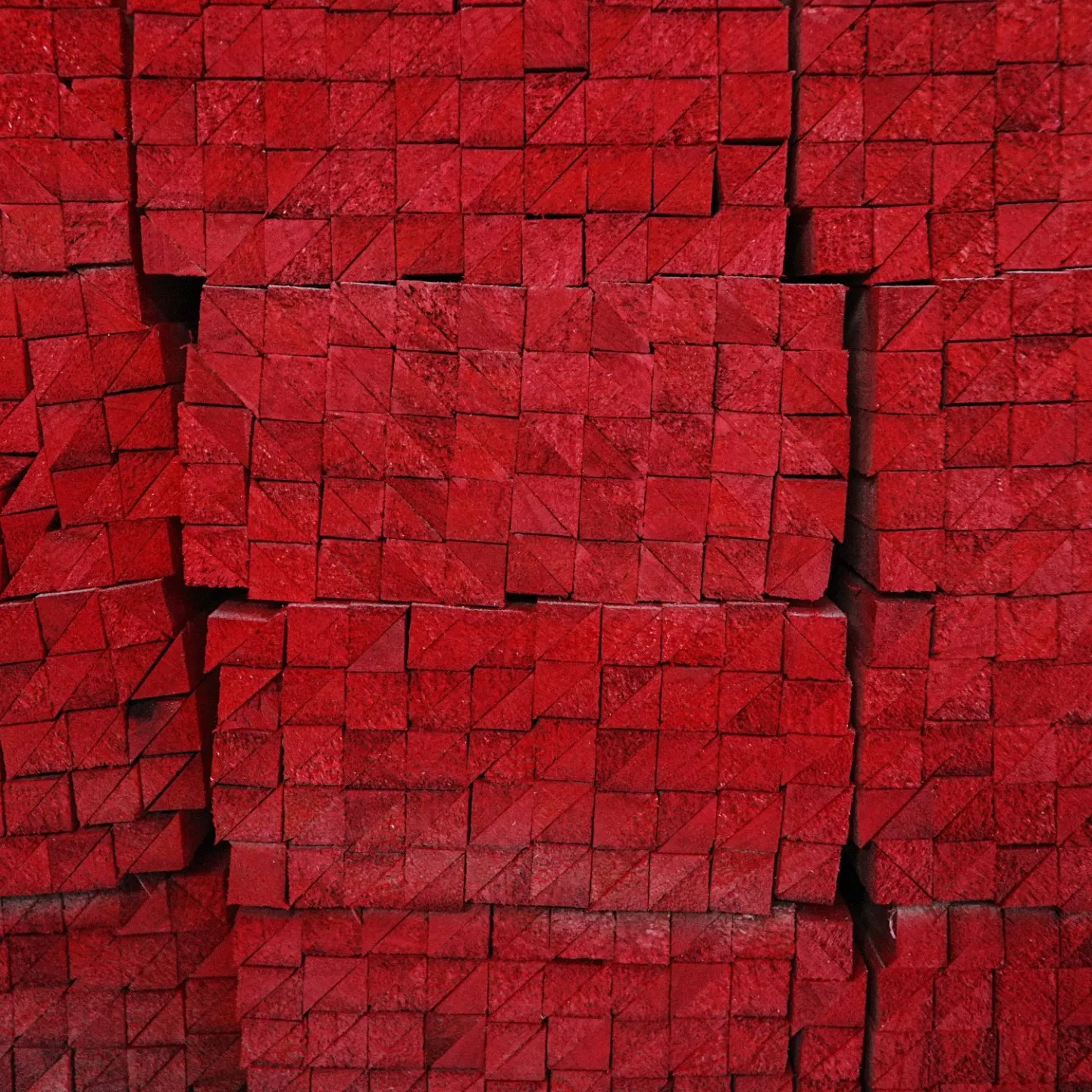 Natural Paulownia Triangle Chamfer Solid Wood Strips