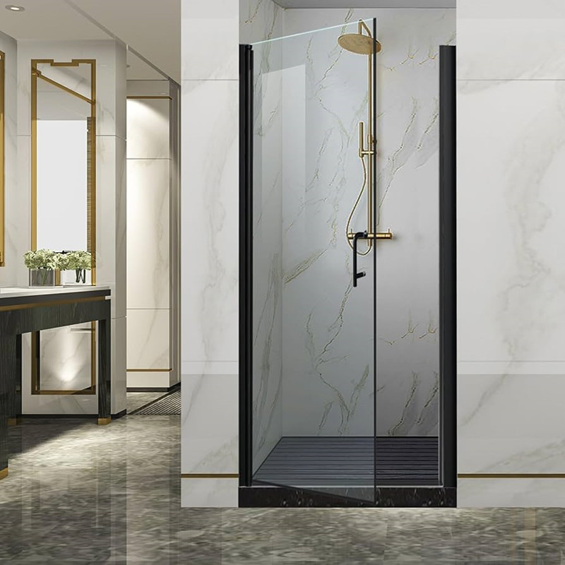 Shower Enclosure Tempered Glass Hot Selling Pivot Door Opening