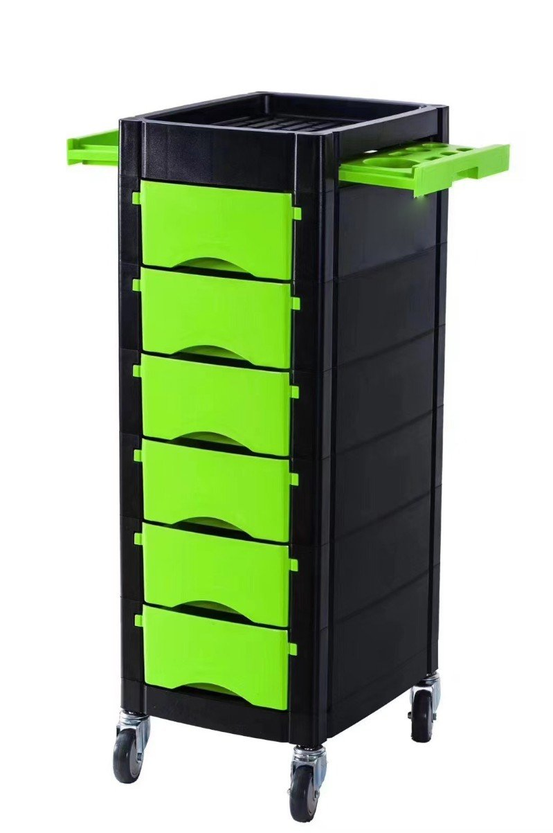 ABS Material Beauty Salon Hair Rolling Trolley Beauty Tool Cart