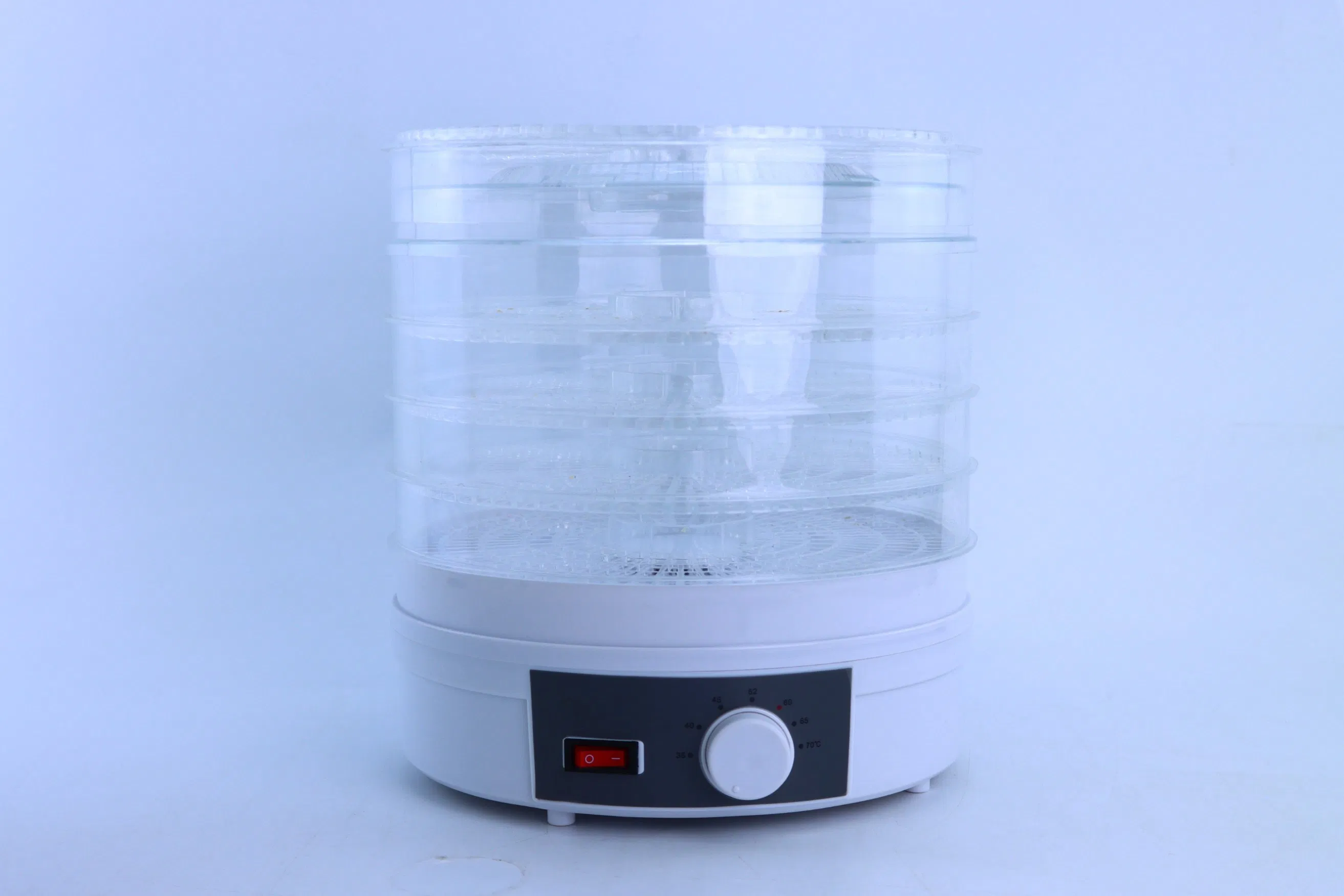 Portable Electric Food Dehydrator Household Vegetable and Fruit Dryer Fresh-Keeping Function Plastic Shell Fruit Dryer