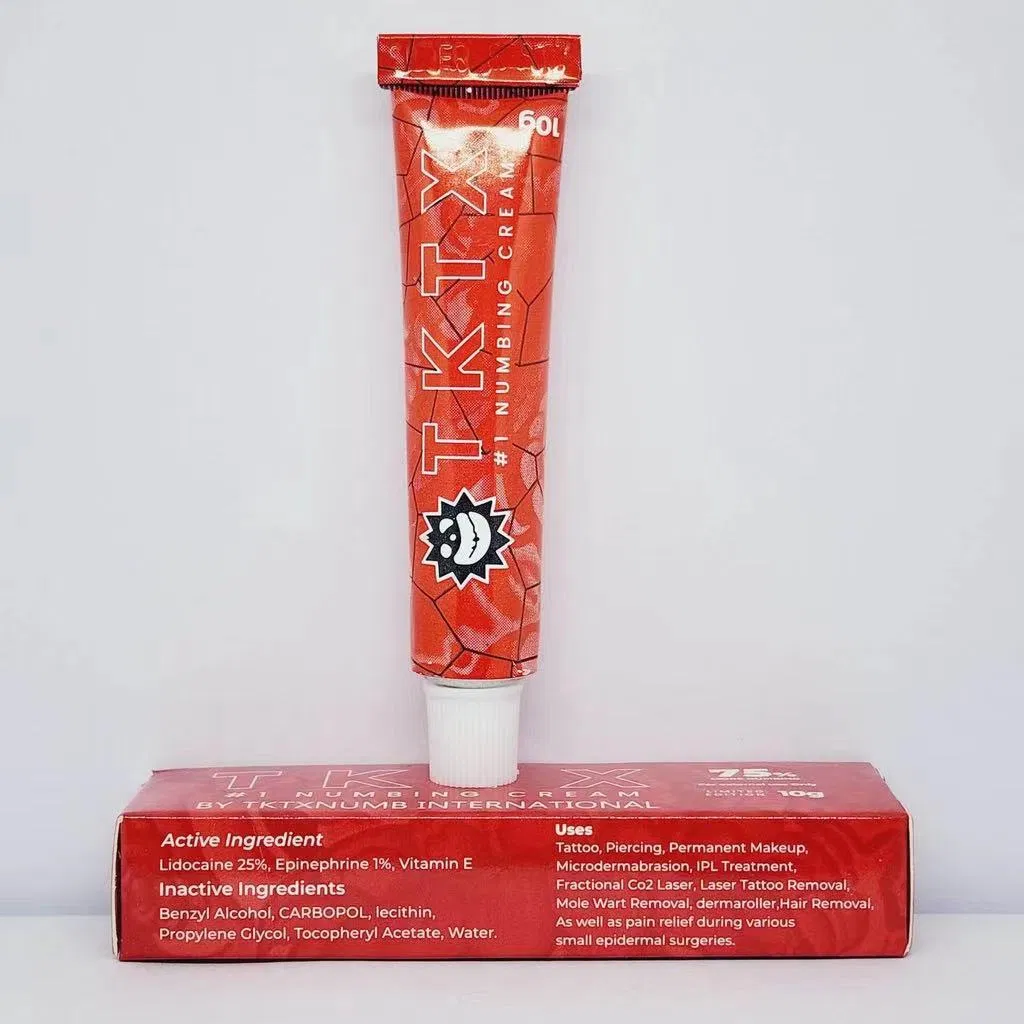 Factory Tktx 99% Gold 75% Tattoo Numbing Cream Anesthetic Painless Ointment for Microblading Permanent Makeup Tattoo Supply