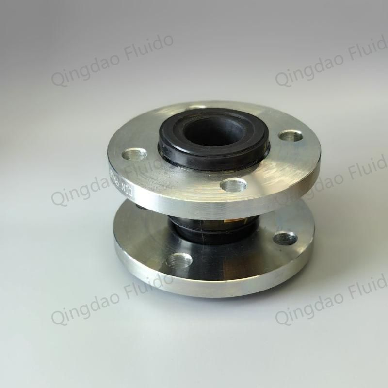 Double Sphere DN50 Rubber Flexible Expansion Joint Flanged Material