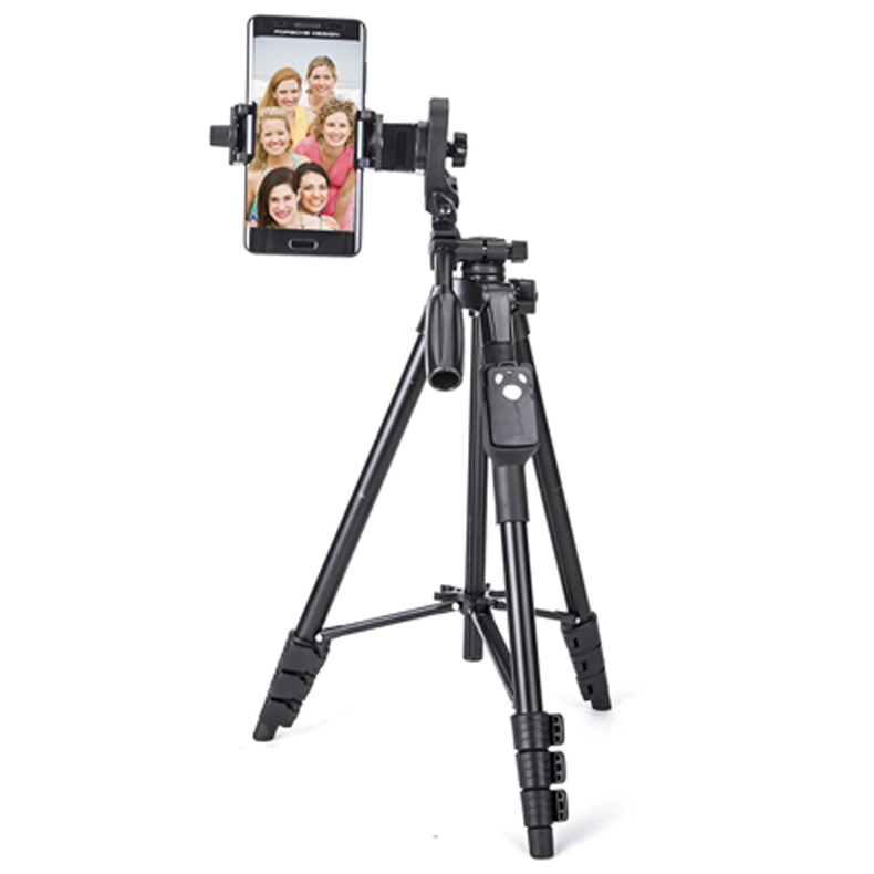 Versatile 54-Inch Tripod with Clip for Live Streaming