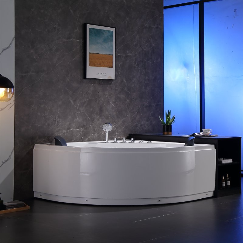 Угловая акриловая ванна SPA с гидромассажем (LL715)
