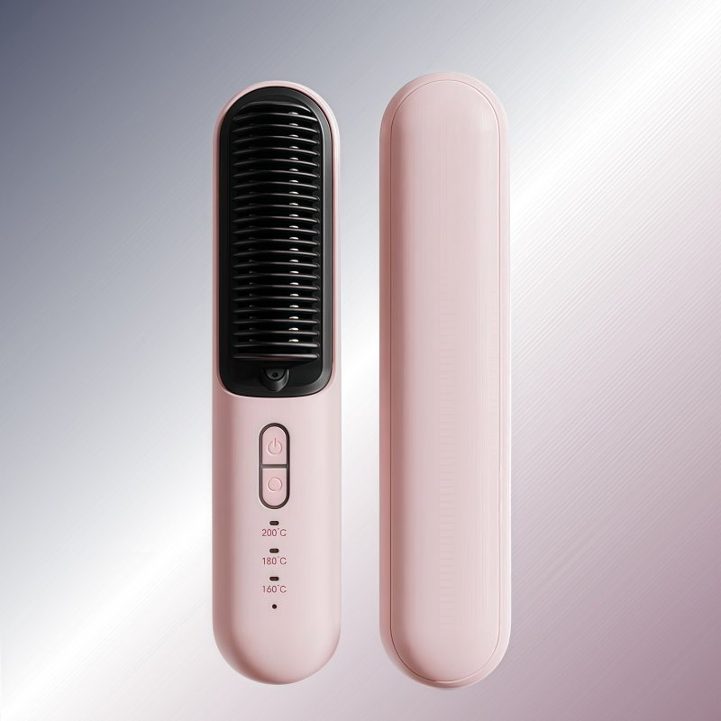 Salon-Grade Pet Heat-Resistant Cordless Straightening Comb