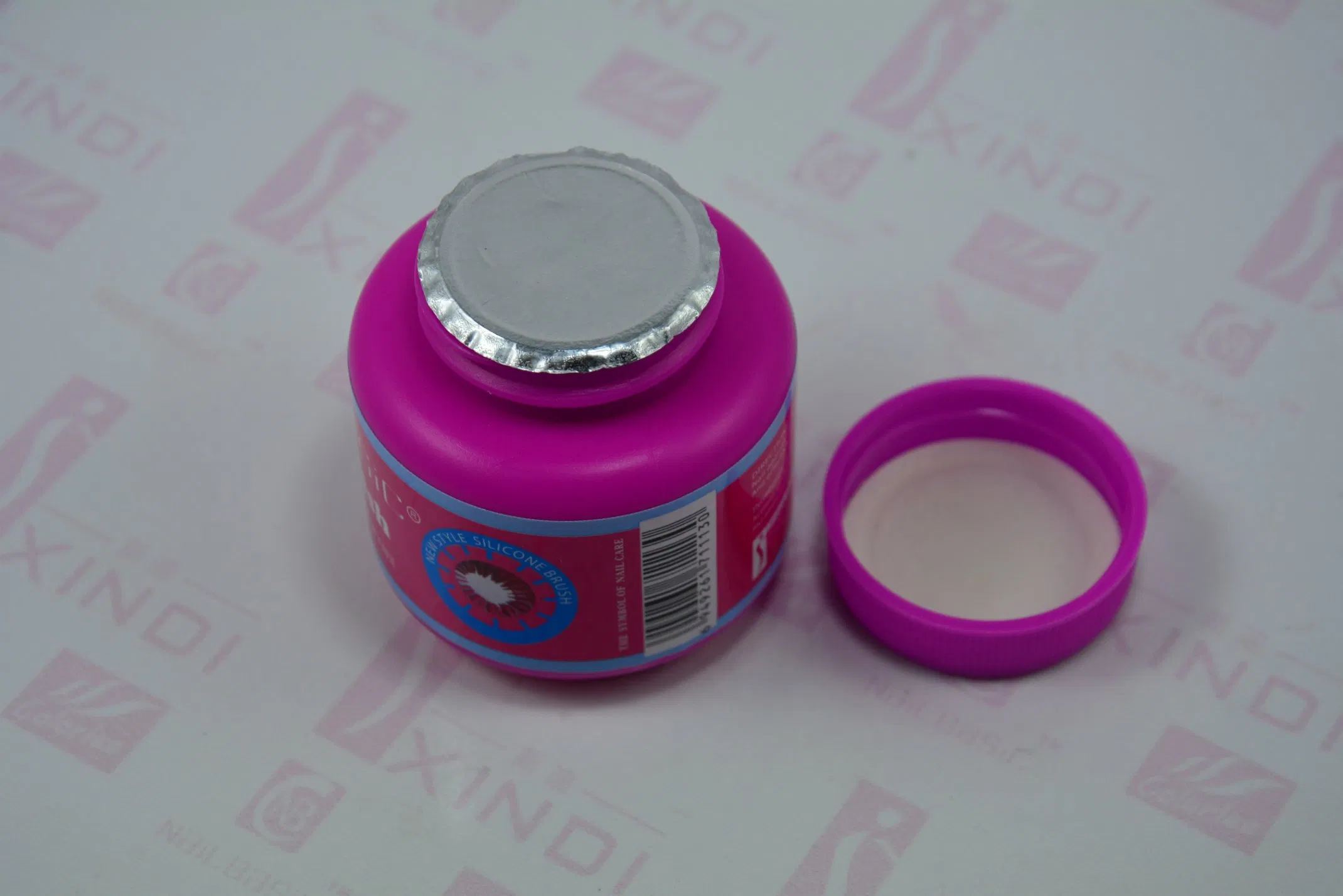 Private Label Acetone Free Nail Polish Remover Fruit Flavor Nail Polish Cleaning with Silicone Brush