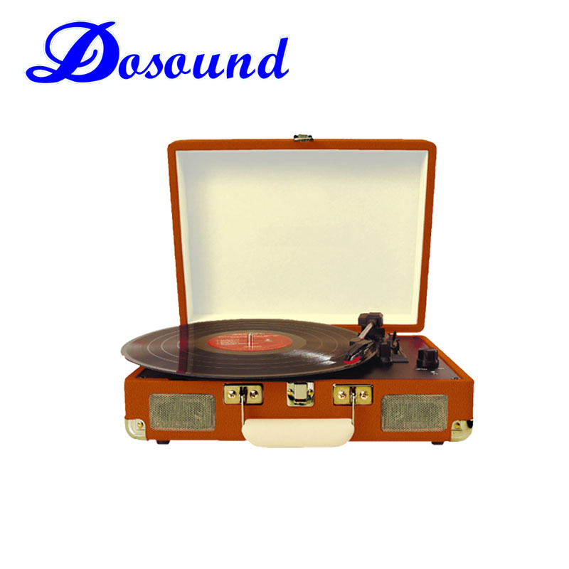 High-Quality Classic Turntable Vinyl Record Player with Speakers