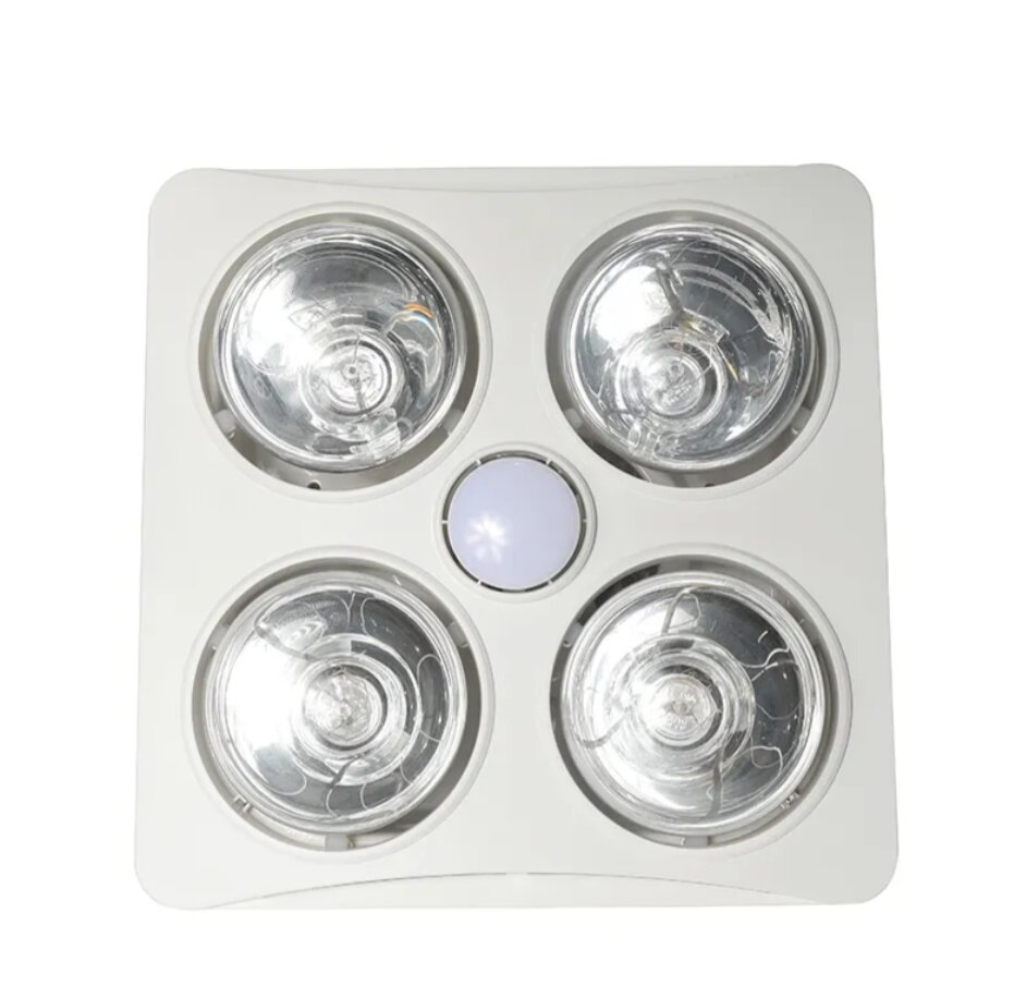 Electric Bathroom Heater Infrared Lamp Ventilation Lighting Overheat Protection Home Use