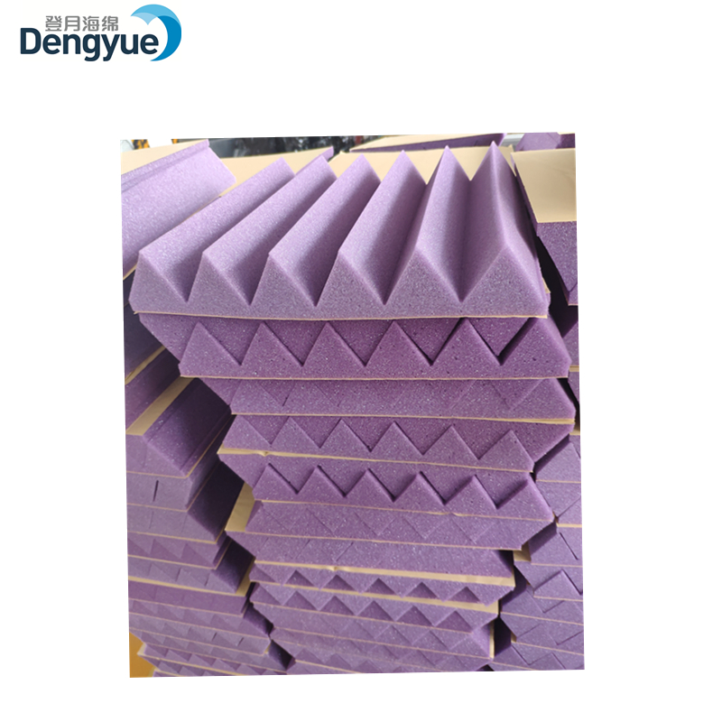 8 PCS Fireproof Music Recording Studio Wedge Soundproofing Wall Panel Foam Sponge