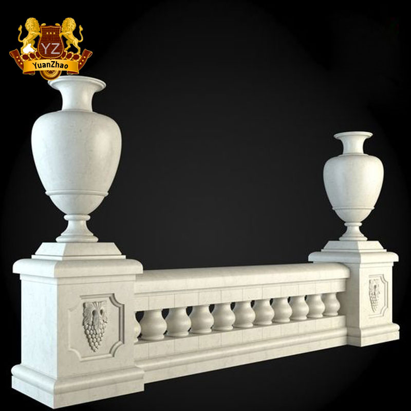 Cheap Price Natural Black Marble Garden Yard Balustrade Black Granite Building Handrails