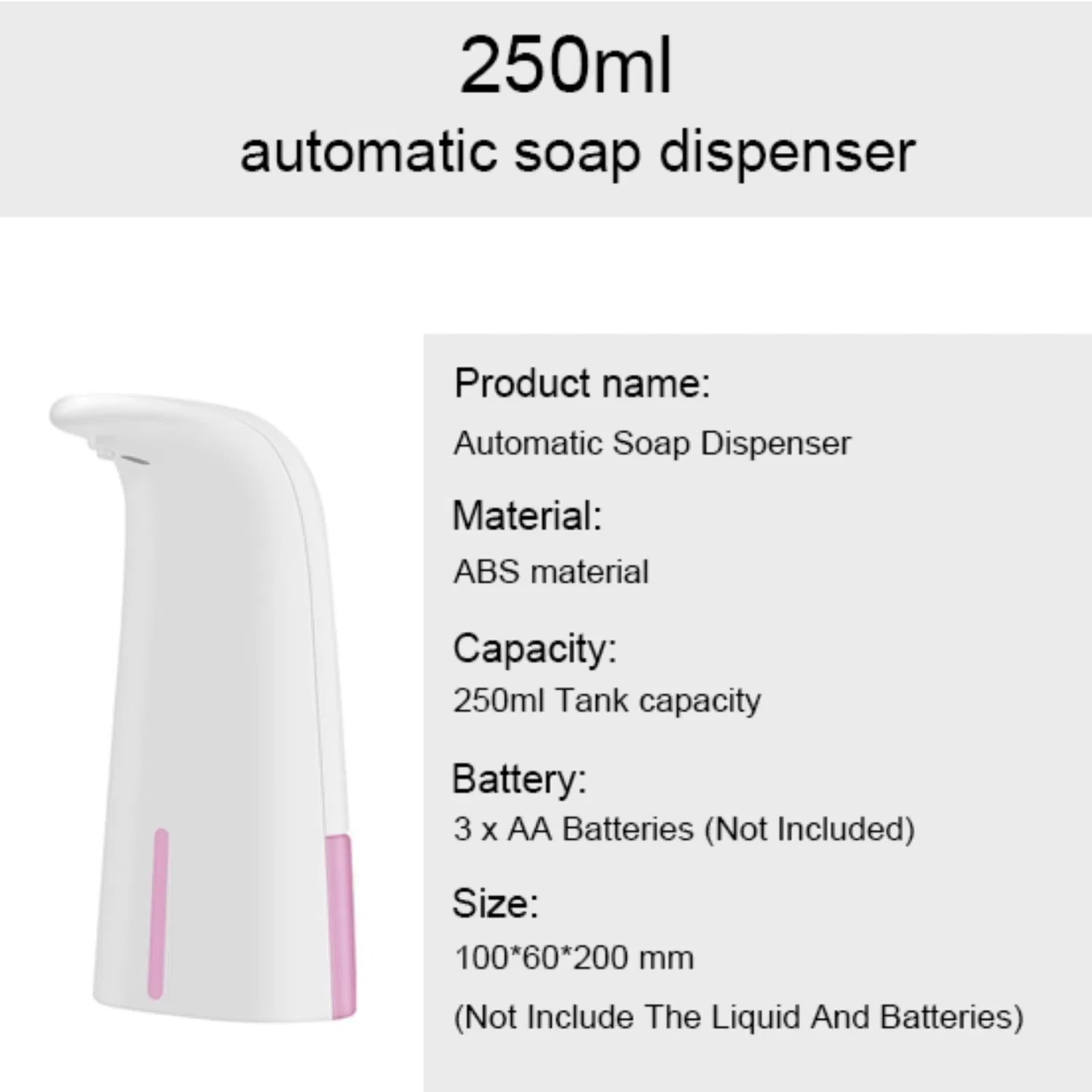Touchless Hand Free Motion Sensor Automatic Soap Dispenser Hot Sale Products