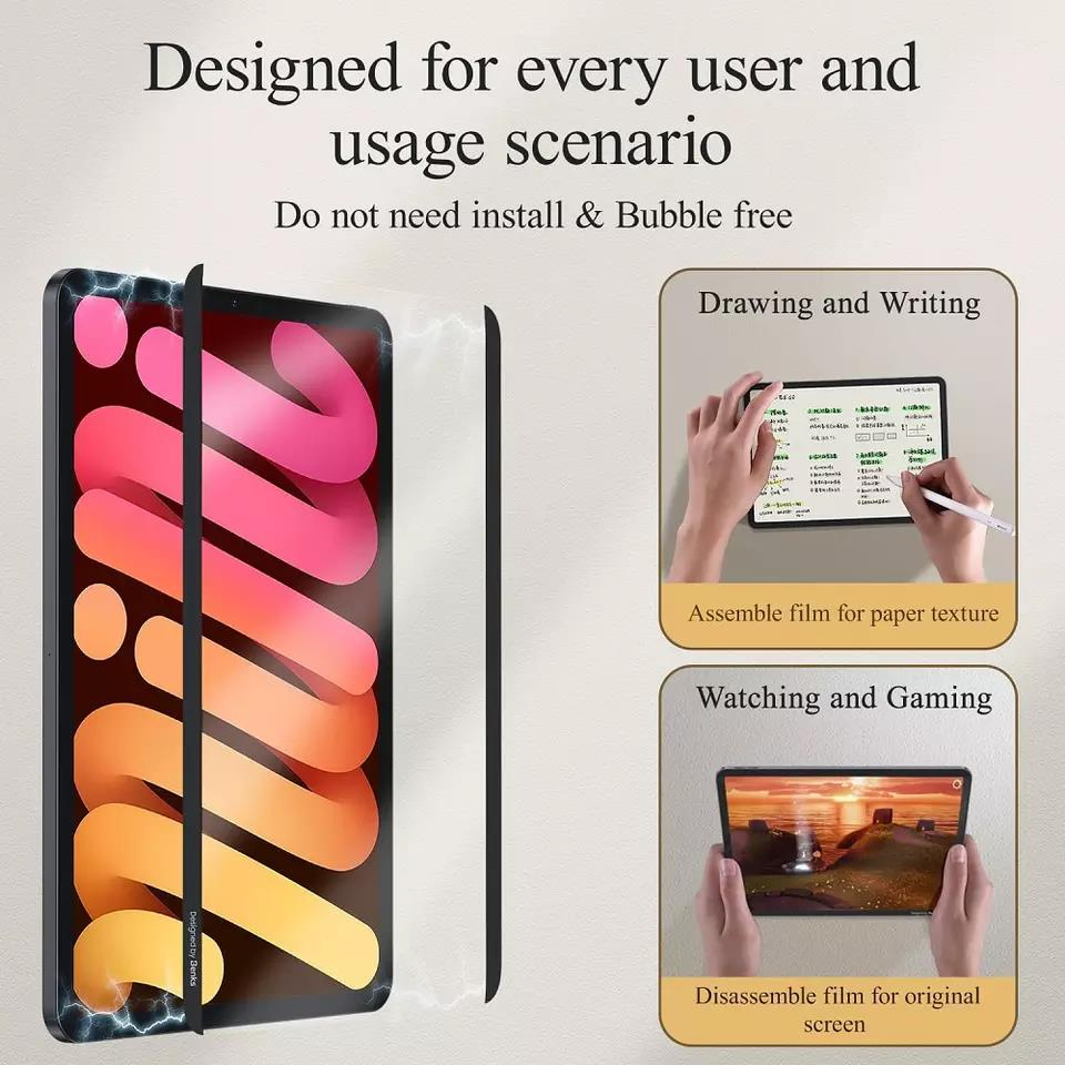 Защитное стекло с магнитной фиксацией и приватностью для iPad Air/PRO