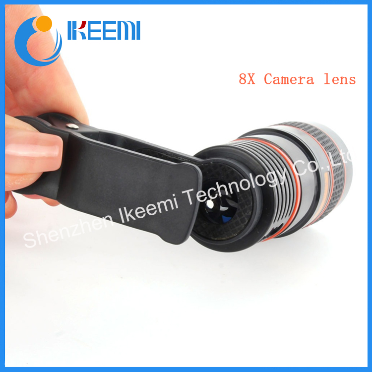 Mobile Phone 8X Zoom Telescope Lens Camera Telephoto Lens with Clip