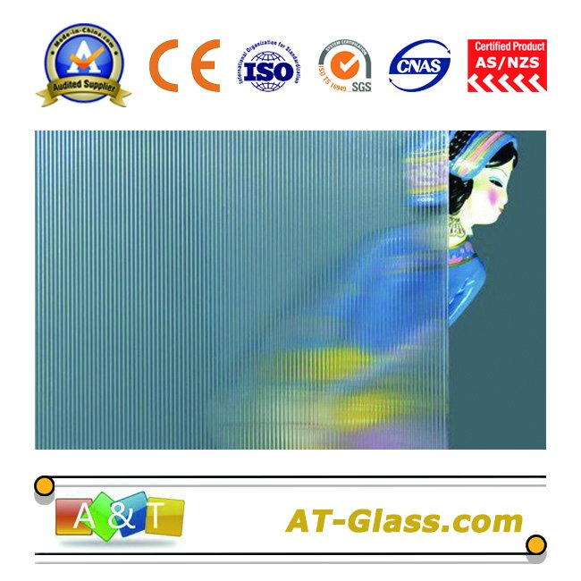 3-8mm Clear Flutelite-S Patterned Glass Used for Window, Furniture