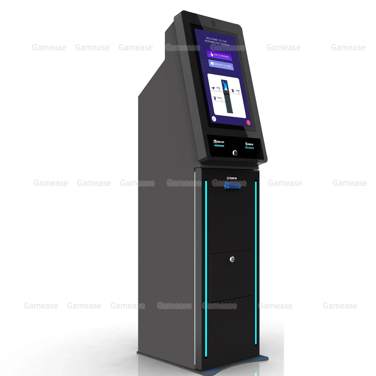 Automated Arcade Kiosk for Player Card Sales, Credit Reloading & Ticket Redemption Gift Card Vending Machine