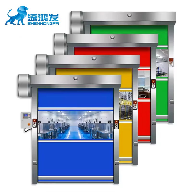Custom Automatic High-Speed PVC Industrial Door Fast Roll-up for Various Industrial Applications