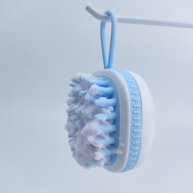 Scalp Massager Shampoo Brush Wet and Dry Hair Scalp Silicone Brush