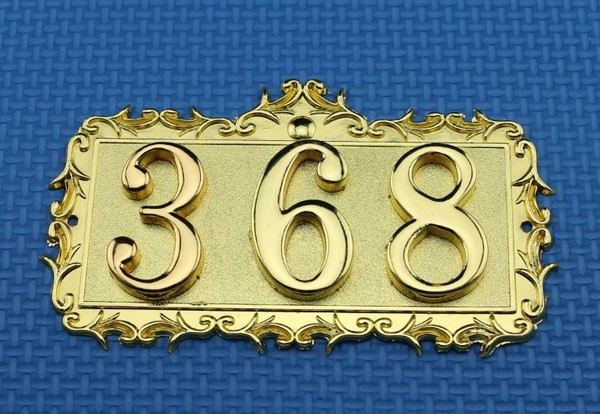 Steel Metal Build up House Building Lift Number Sign