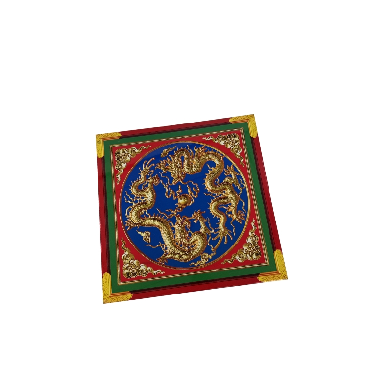 Colorful 3D Relief Ceiling: Custom Aluminum, Traditional Style