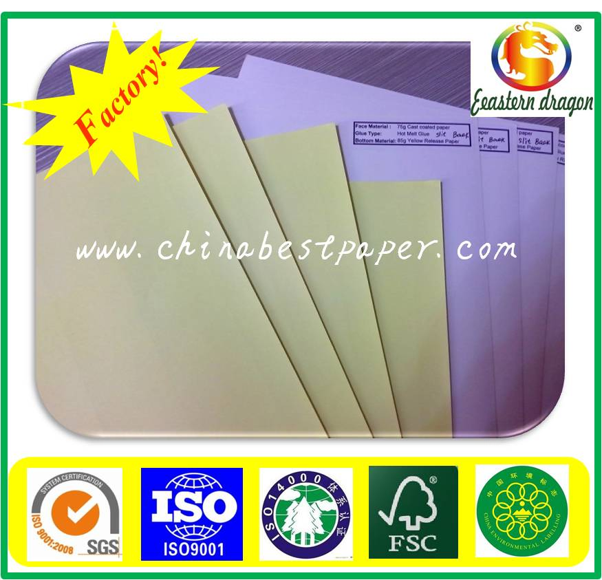 White Crack Back Adhesive Paper