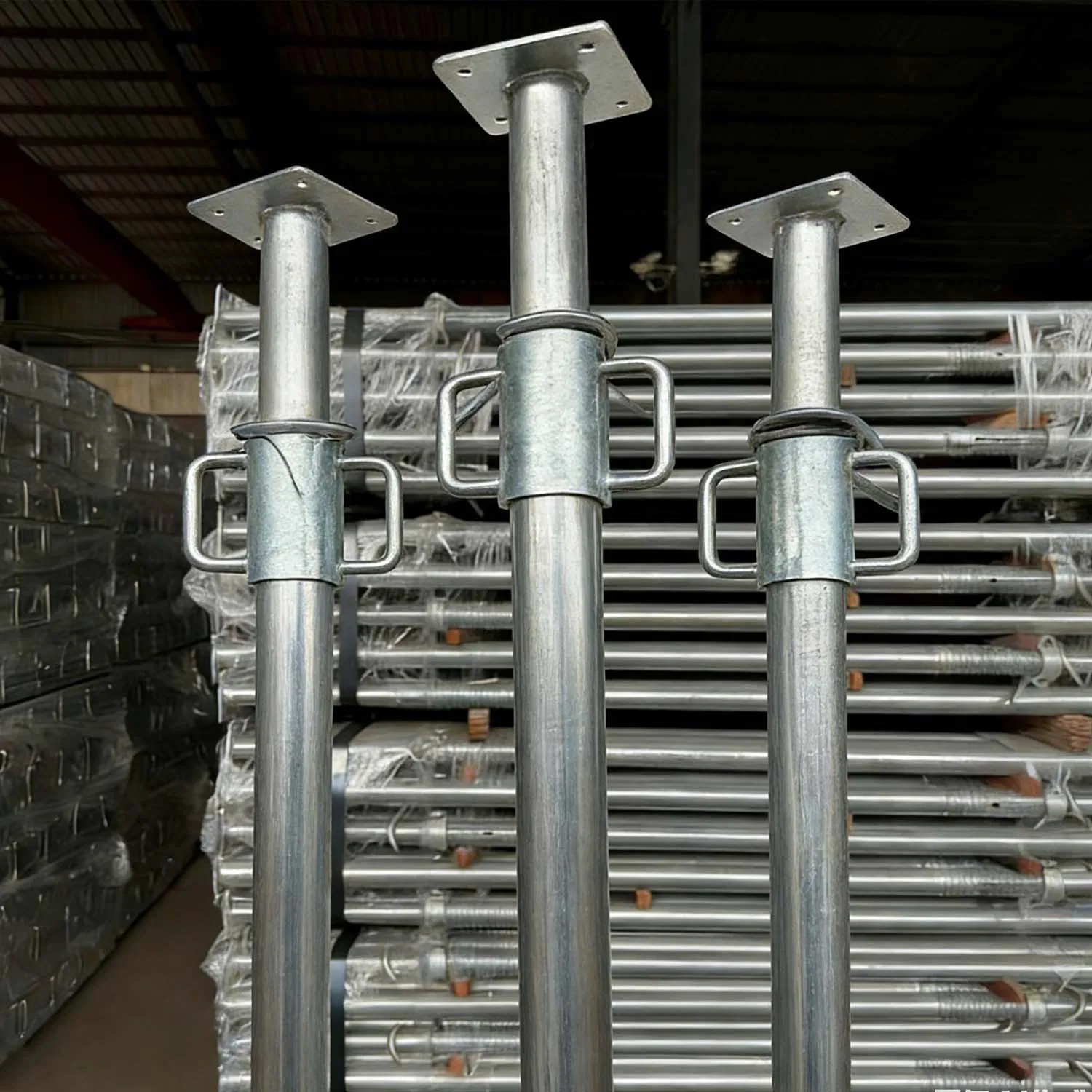 S235jr Q235 DIN En1065 Electro-Galvanized Light-Duty Shoring Adjustable Steel Prop Scaffolding