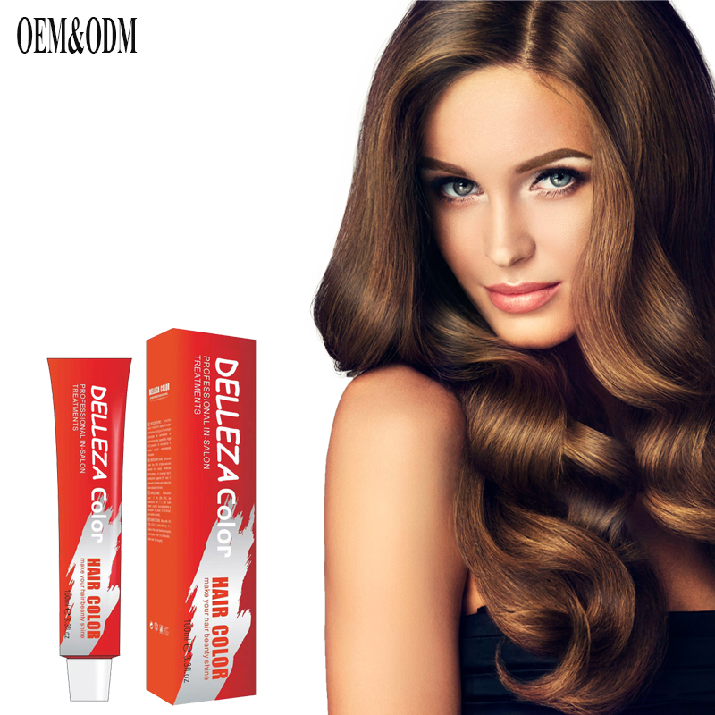 100 Ml 55 Colors Private Label Ammonia Free Professional Permanent Hair Dye
