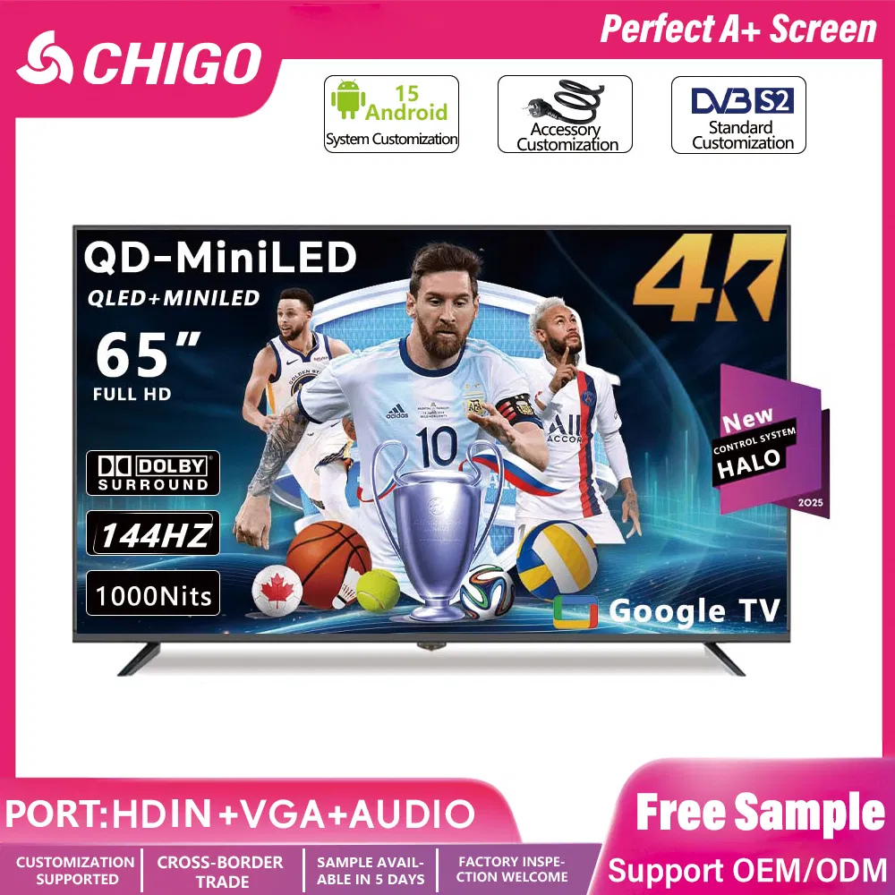 43 55 65 75 85 100 Inch Large Screen 3D LED Television Android/Google/Webos Chinese 4K8K UHD High Definition Smart TV