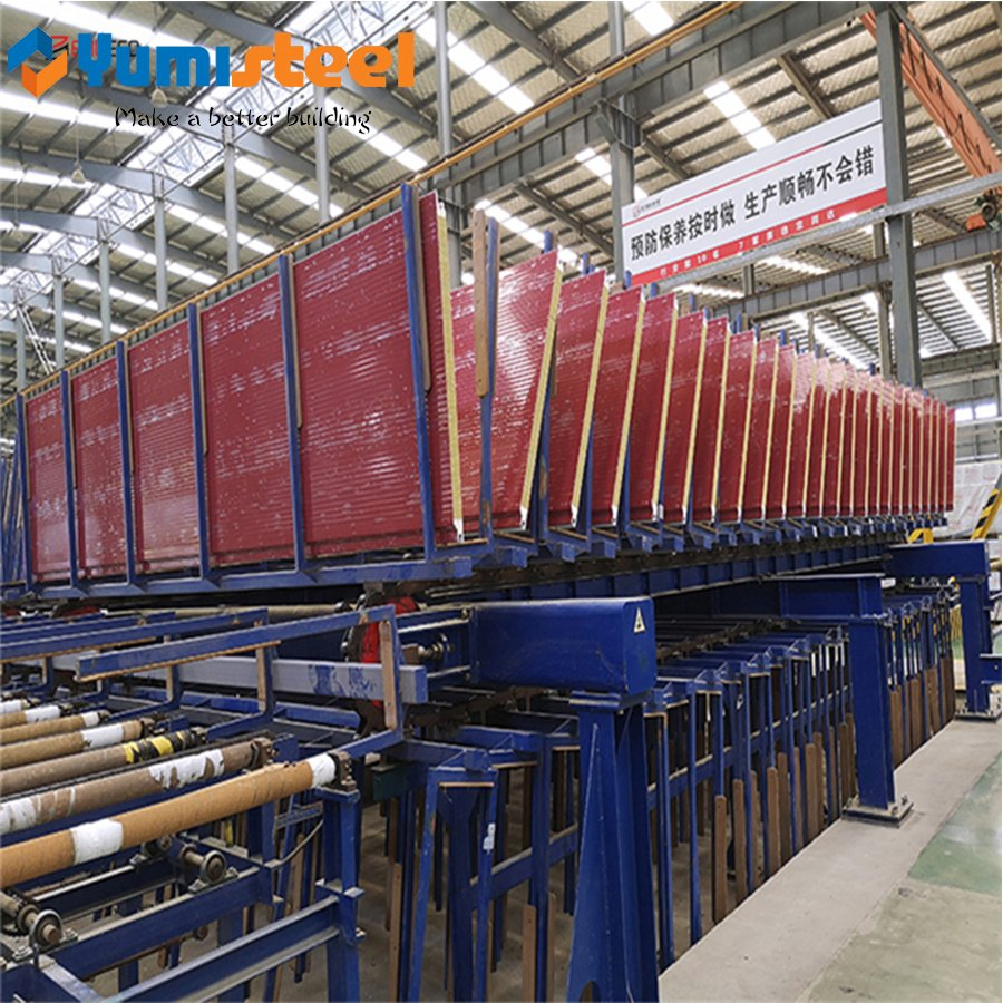 PU Sealing A1-Fireproof Rockwool Sandwich Metal Steel Panel