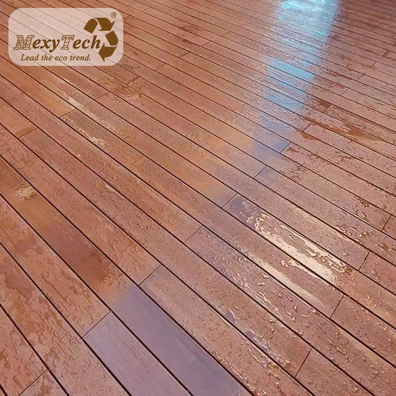 Better Colour Durability Fireproof WPC Tile Laminate Flooring Outdoor