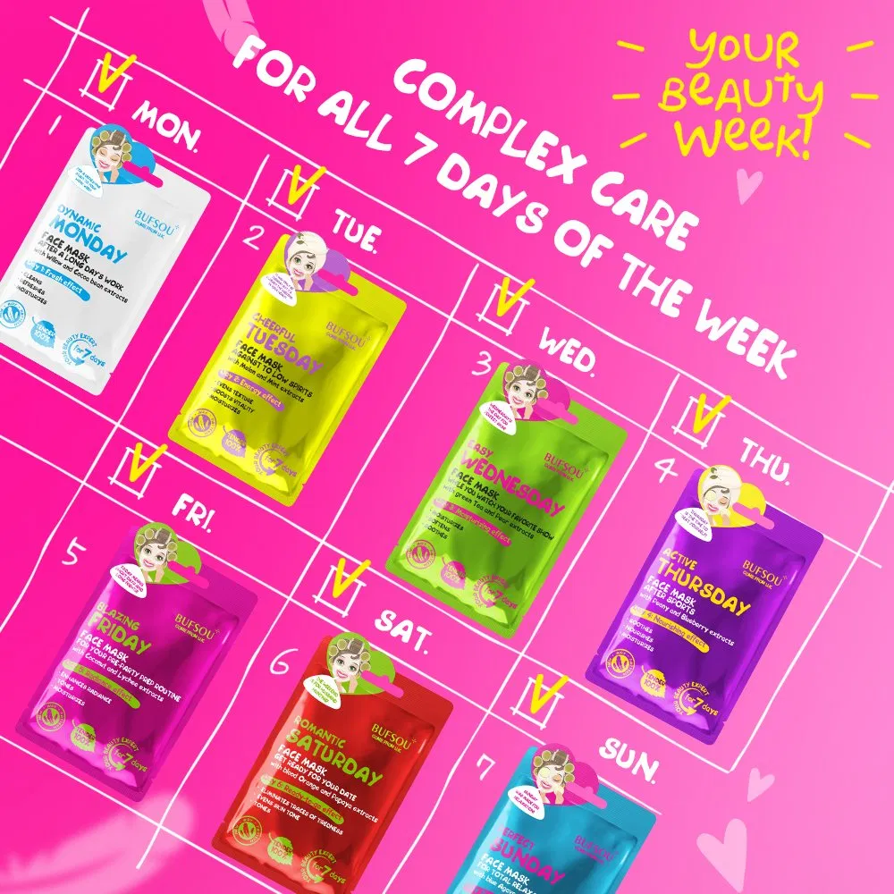 Wholesale Skin Care Facial Sheet Mask Natural Travel Nourishing Whitening Moisturizing Facial Mask for All Skin Types