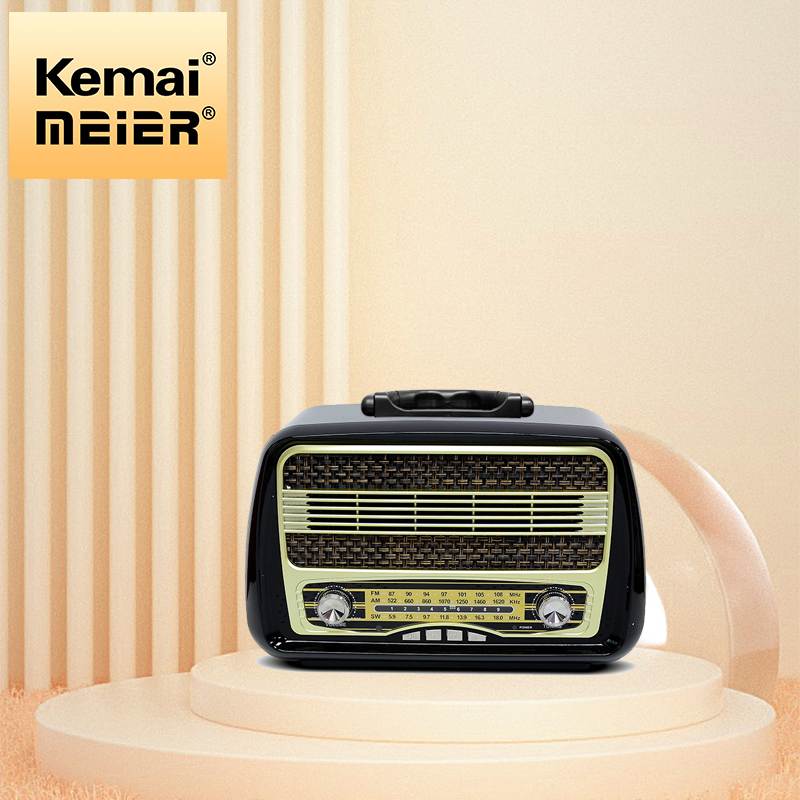 Rechargeable Multi Band Radio Vintage Wireless Speaker Desk FM Radio Portable Radio Wooden Retro Radio