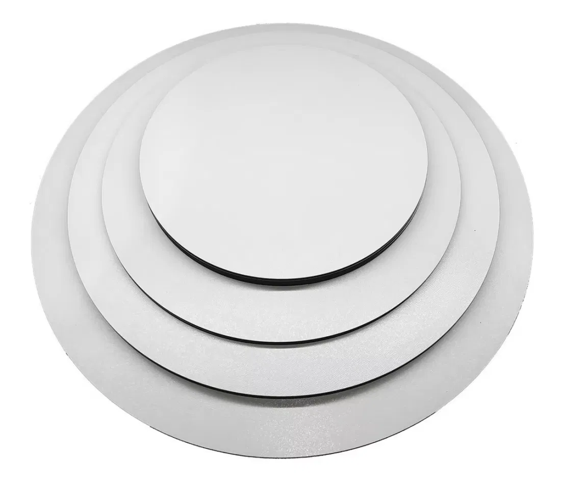 Round Mini Logo Custom Gold Thick Rectangle Silver Sheet Small Foil Thin PVC Color Hard Greaseproof Heart 2mm Coated Cake Board