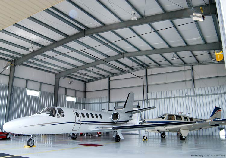 Steel Structure Framed Aircraft Hangar, Structural Steel Plane Garage with Drawing