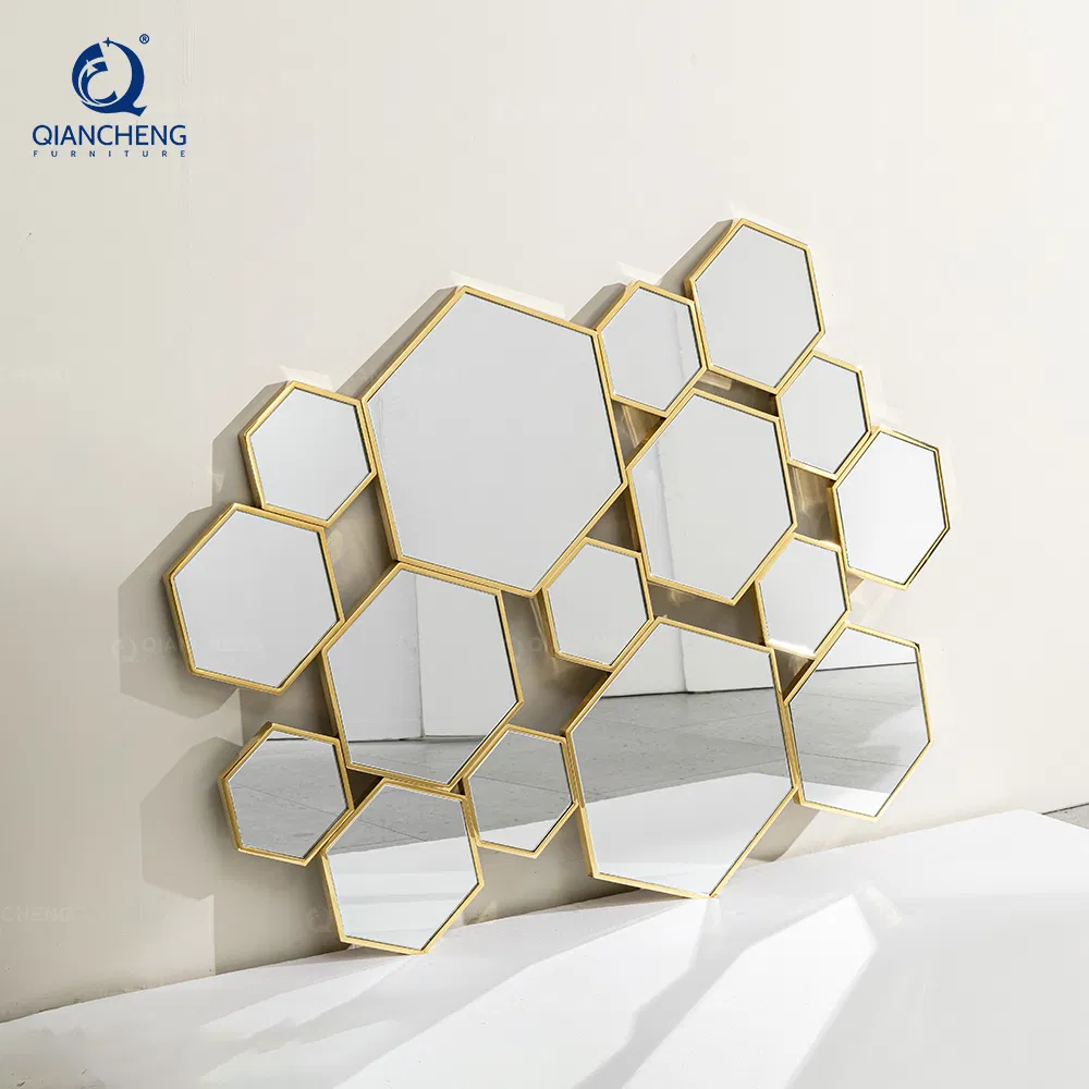 Modern Sideboard Living Room Mirror Furniture Decorative Golden Wall Mirrors