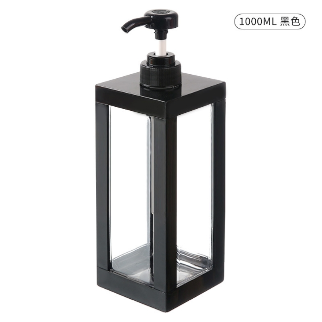 Large Capacity Lotion Dispenser Bottle, Home-Use Press-Type Square Bottle