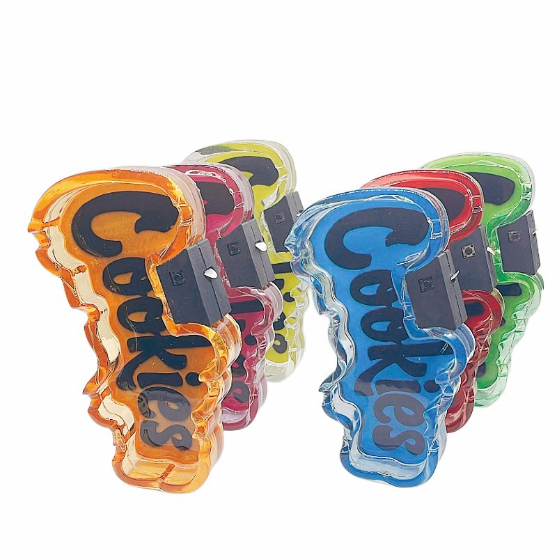 Cookies Shaped LED Ashtray Resin Material Cartoon Design Glow Ashtray