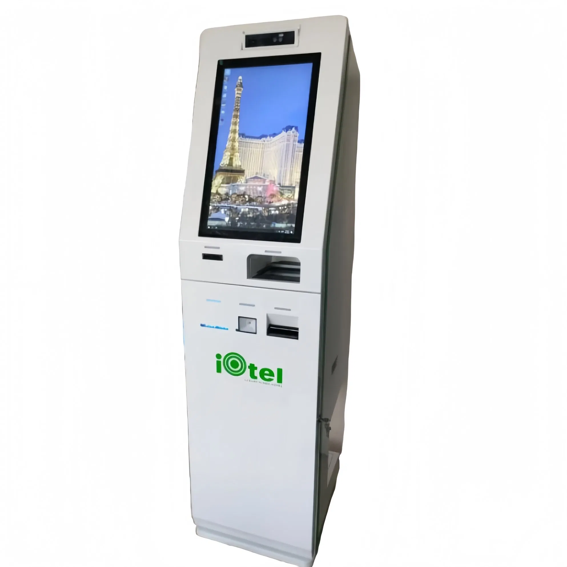 Automatic Hotel Kiosk Self Booking Card Dispensing Ticket Printing Check out Machine
