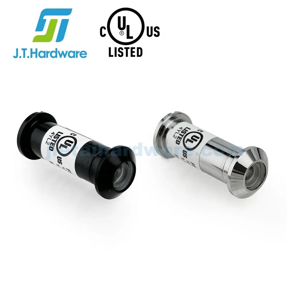 Listed HD Glass Lens Solid Brass 220 Degree Wide Angle Peephole Door Viewer