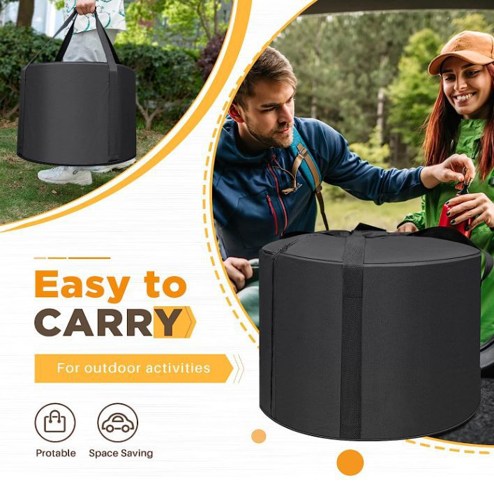 Portable Large Size 40cm Outdoor Stainless Steel Wood Burning Camping Cooking Fire Pit Smokeless Chimeneas for Patio Use