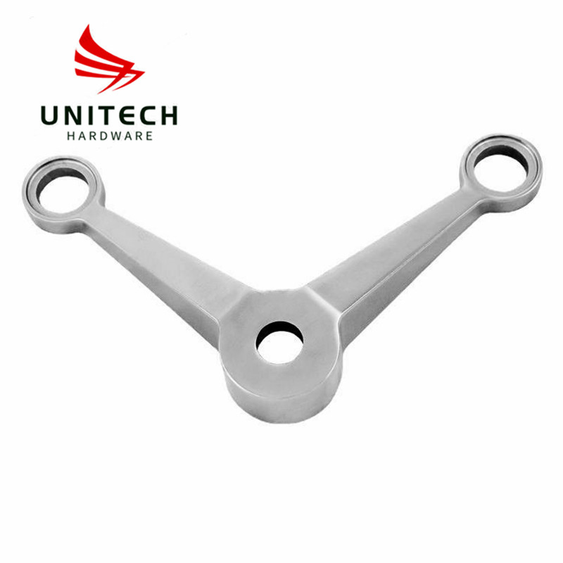 3 Ways Stainless Steel 304/316 Glass Spider Connector Fitting