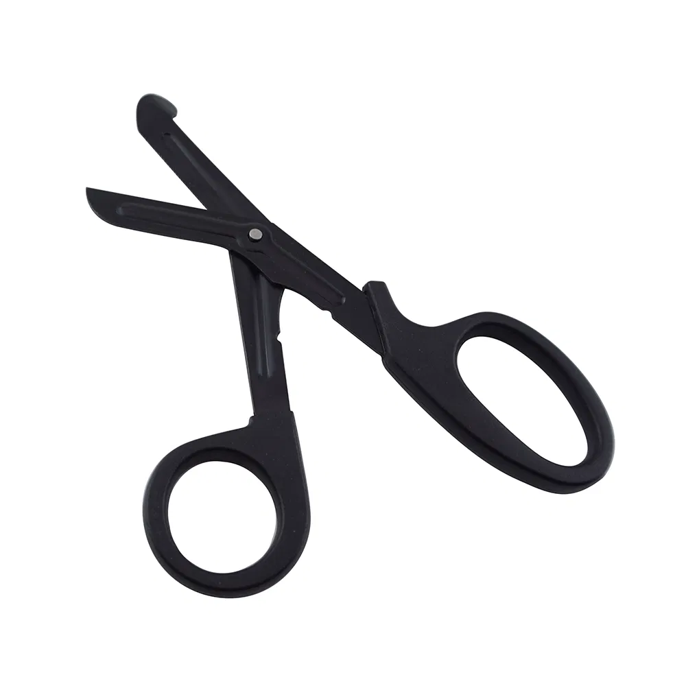 First Aid Bandage Shears Bent Scissors Black