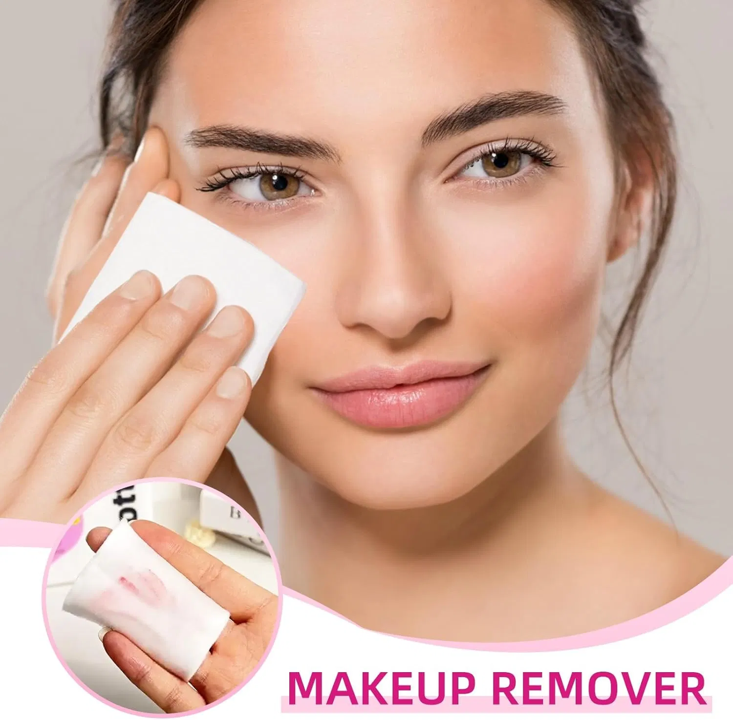 Premium 100% Pure Cotton Pads for Gentle Makeup Removal 165 Count
