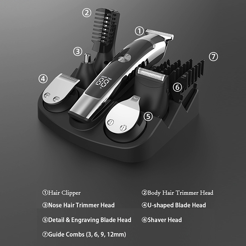 Cordless Hair Clippers Shavers Electric Razor for Hair Nose Body Face & Mustache